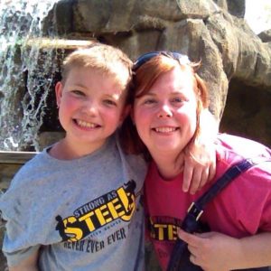 Darla & Trent, pediatric stroke survivor and mom